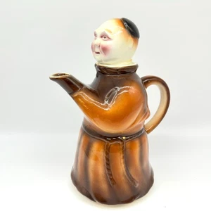 Vintage German Teapot Monk Friar figure 1950s Ceramic Novelty Character Pottery - Picture 1 of 10