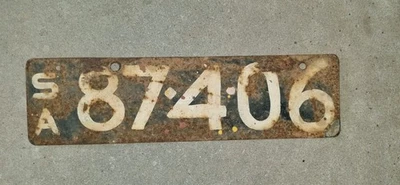 Vintage Number Plate - image 1 of 2