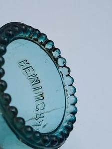 Antique Hemingray No 9 Blue Glass Insulator Made In USA Power Pole Vintage - Picture 1 of 16