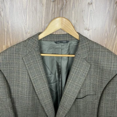 Abrigo deportivo Botany 500 para hombre 48R marrón verde multicolor ventana 100 % lana de cordero Foto 1 de 4