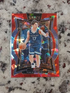 2024-25 Select Yuki Kawamura Concourse RC Red Cracked Ice Prizm #76 Grizzlies - Picture 1 of 2