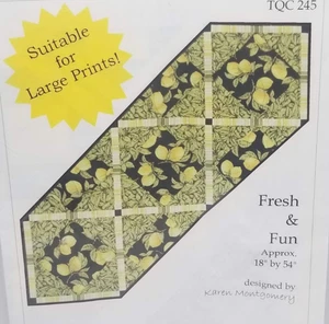 Fresh & Fun Table Runner Quilt Pattern by The Quilt Company, 18" x 54" - Picture 1 of 3