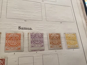 1879 Samoa Express aged mint stamps Valuable 19th Century Stamp Collection. - Picture 1 of 4