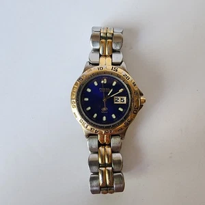 Fossil Blue Quartz Wrist Watch AM-3231 Blue Gradient Dial 50 Meters 165 Ft 30mm - Picture 1 of 8