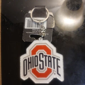 Ohio State Buckeyes Team Logo Metall/Acryl Schlüsselanhänger [NEU] NCAA Key Chain Ring - Bild 1 von 3