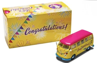 Corgi 1:43 Lets Celebrate VW Camper Van "Congratulations" 1/43 Model CC02736 - Image 1 of 2