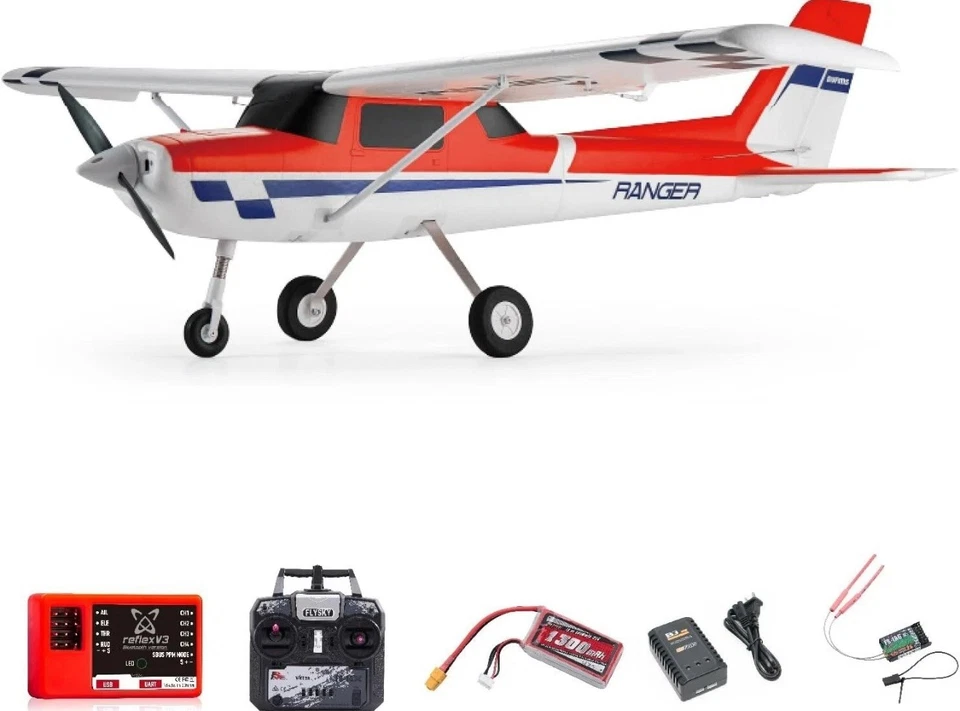 FMS Rc Plane for Beginner 1220mm Ranger EP V2 With Reflex V3 RTF  - OPEN BOX - Image 1 of 4
