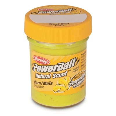 	Berkley PowerBait Natural Scent Trout Bait Corn Yellow	 - Image 1 of 3
