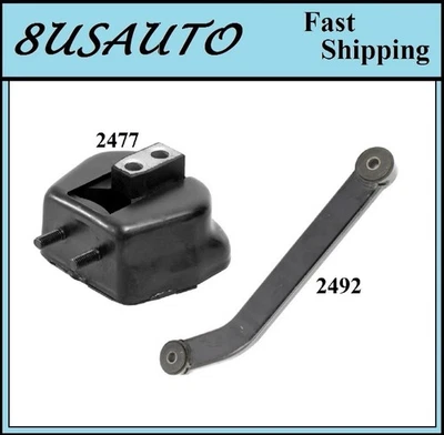 2 PCS REAR MOTOR MOUNT FIT 1982-1986 OLDSMOBILE FIRENZA 1.8L - Image 1 of 4
