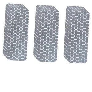 Reflector Stickers-High Visibility-Good Adhesion 1.18" × 3.15" 24 Silver - Picture 1 of 4
