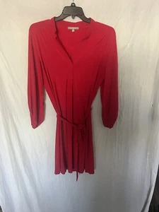 ny collection red belted v neck sheath dress Size XL Pullover - Picture 1 of 2