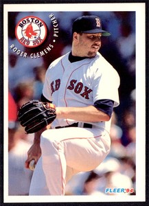 1994 Fleer Sunoco Roger Clemens Boston Red Sox #7