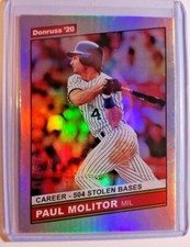 2020 DONRUSS CAREER STAT LINE PAUL MOLITOR 089/500 (m)