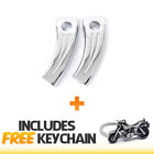 Custom Chrome Motorcycle 4.5&quot; Billet Handlebar Risers 1&quot; bar+Cruiser Keychain