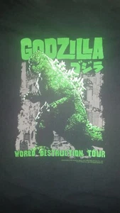 Godzilla T-Shirt "World Destruction Tour" doppelseitig schwarz XL - Bild 1 von 8