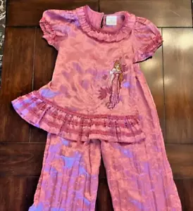 Disney Store Enchanted Giselle 2 piece pink pajama set Size medium 7-8 EUC - Picture 1 of 7