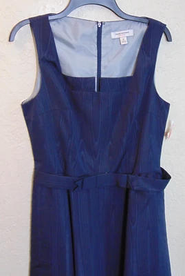 Isaac Mizrahi для Target платье без рукавов Fit & Flare размер 12 синий тафта новый - Изображение 1 из 4