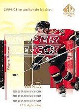 2004-05 SP Authentic Calgary Flames Hockey Card #14 Jarome Iginla