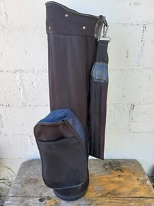 Leichte Full Size Golftasche mit Schultergurt, blau & schwarz, 4-Wege-Teiler - Bild 1 von 8