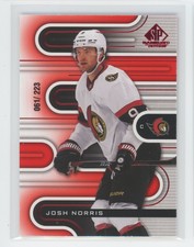 Josh Norris 2022-23 Upper Deck SP Game Used #89 Red 61/223 Ottawa Senators
