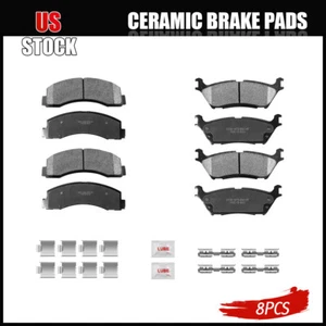 Front Rear Ceramic Brake Pads Set For Ford Expedition F-150 Lincoln Navigator - Picture 1 of 6