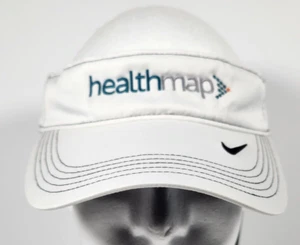 Nike Golf Healthmap Visor Hat White Embroidered Logo Adult Unisex Dri-Fit - Picture 1 of 10