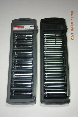 CRAFTSMAN 18-PC 3/8" DR 12-PT INCH/METRIC DEEP SOCKET SET - Image 1 of 2