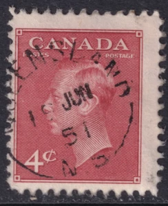 N.S Postmark SON "QUEENLAND" 19 JUN, 51 Split Ring, on #287 F/VF - Picture 1 of 1