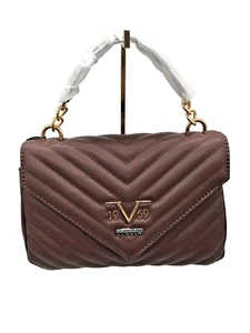 19V69 Italy by Versace Tragetasche Schultertasche Tasche Mittel Braun Damen Neu - Bild 1 von 11