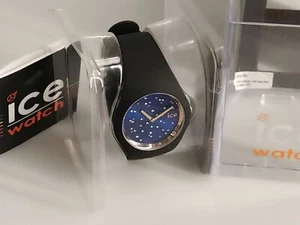 Ice-Watch Cosmos Star Deep blue Schwarze Uhr mit Silikonarmband Swarovski 016294 - Bild 1 von 7