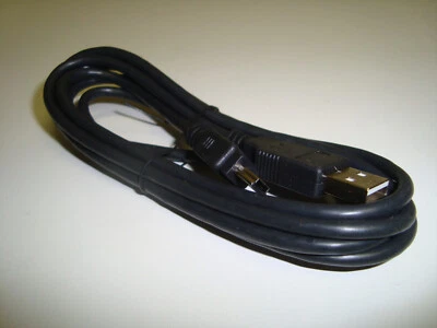 USB Mini B 5 pin to USB A 2.0 Charging Data and Sync Cord 1.8 M 5.9 ft - Image 1 of 2