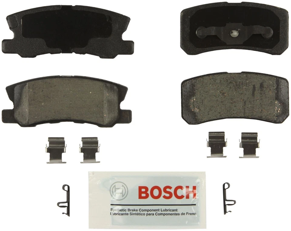 Pastillas de freno traseras azules Bosch BE868H para Mitsubishi Lancer Montero Chrysler Sebring Foto 1 de 1