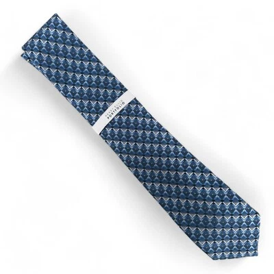 Галстук мужской Perry Ellis Chandler с геометрическим узором 3 дюйма классический синий 55 долл. США - Изображение 1 из 3