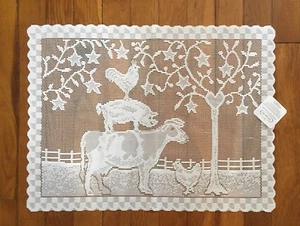 Heritage Lace Farmhouse 14"x 20" Place mat  Natural or Off-White - Picture 1 of 3