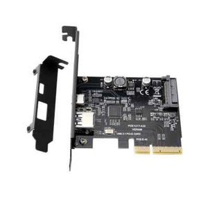 PCI-E PCI-E X4 PCI Express to USB 3.1 Gen 2 Type A+Type C Expansion Card 10 Gbps - Picture 1 of 6