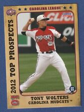 TONY WOLTERS 2012 Choice Carolina League Top Prospects #19 Cleveland Indians*