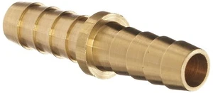 1/4 brass hose barb mender splice hex fuel fitting boat - Picture 1 of 1