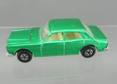 Vintage 1970 Matchbox Superfast 53 Diecast 1/64 Verde Metálico Ford Zodiac MK IV - Imagem 1 de 4