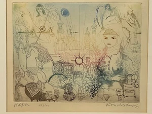 Lajos KONDOR (1926-2006), Firmado Número Hafin Grabado Cobre Enmarcado 2350 - Imagen 1 de 11