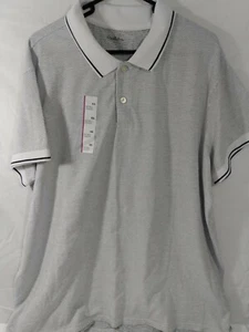 Goodfellow & Co™ Herren Poloshirt weiß schwarz Punkte Standard Fit Kurzarm  - Bild 1 von 2