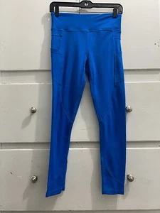 Leggings donna Zyia Active Capri 6/8 blu vita alta elasticizzato tempo libero tasca - Foto 1 di 5