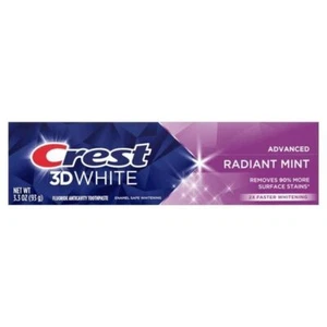 Crest 3D White Advanced Radiant Mint Toothpaste 3.3 oz - Picture 1 of 1