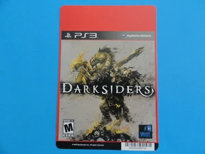 PLAYSTATION 3 DARKSIDERS BLOCKBUSTER VIDEO STORE SHELF BACKER CARD - Picture 1 of 3