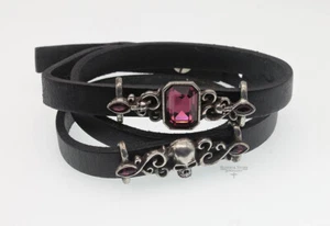 DISCONTINUED Alchemy Gothic Pirate Princess Leather Strap Bracelet A97 Goth - Picture 1 of 11