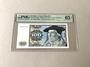 Germany Federal Republic 100 Deutsche Mark P-34d 1980  PMG 65 EPQ - Picture 1 of 4