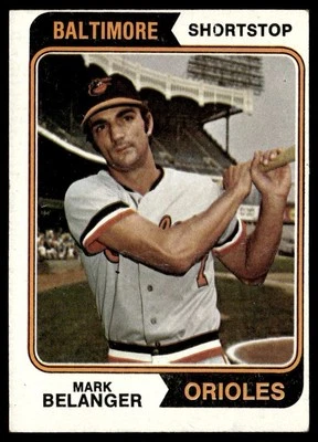 1974 Topps Mark Belanger Baltimore Orioles #329 *Low Grade* - Image 1 of 2