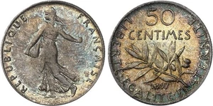 Frankreich - 50 Centimes Semeuse 1897 - PCGS MS65+ - Bild 1 von 1