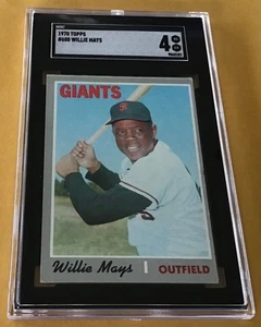 1970 Topps Baseball Trading Card #600 Willie Mays SGC 4 VG-EX - Picture 1 of 2
