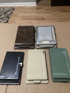 Vintage Rolodex & Bates Metal Address Book Flip Top Sliding Alphabet *LOT OF 5* - Picture 1 of 24