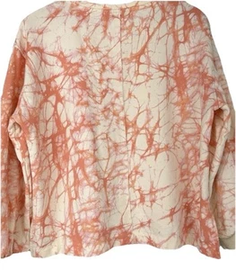 Felpa donna Rachel Comey Peach Muted Clay girocollo manica lunga taglia 3X - Foto 1 di 6